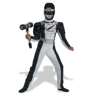Power Rangers Black Child Muscle Costume 7 8 Operation Overdrive 