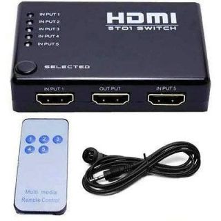 PORT HDMI Switch Switcher Selector Splitter Hub Box Remote 1080p FOR 