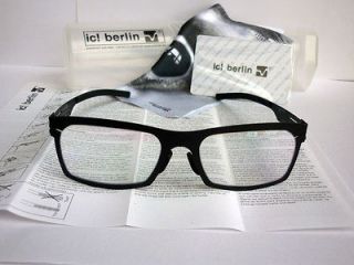 new ic berlin eyeglasses M1128 urban metallic prescription black eye 