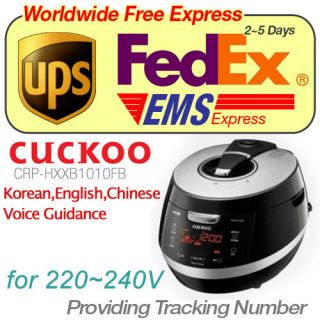 CUCKOO CRP HXXB1010FB 10cup Pressure Rice Cooker   Korean/English 