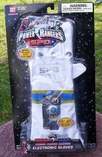 Power Rangers SPD Space Patrol Delta WHITE Gloves NeW