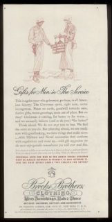   Paul Brown art WWII Brooks Brothers U.S. Army uniforms Xmas print ad