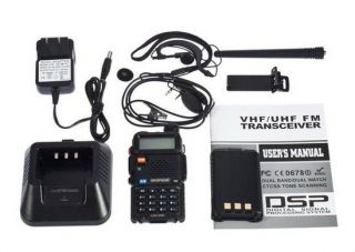   BF UV5R 5W 128CH Portable Mobile 2Way FM Radio UHF+VHF DTMF+Keypad