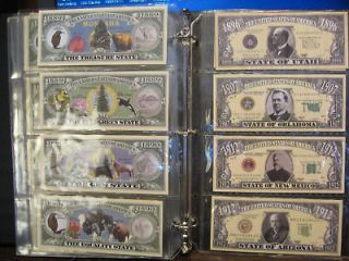 50 STATE QUARTER COLLECTION OF MATCHING PAPER MONEY  FAST FREE 