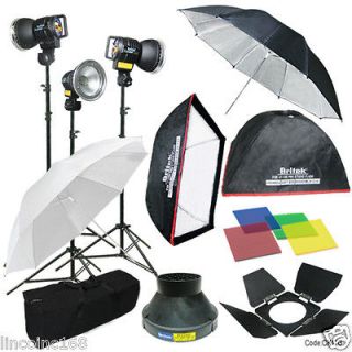   Studio Photo Flash Strobe Light Stand Kit w/ Softbox Umbrella Lighting