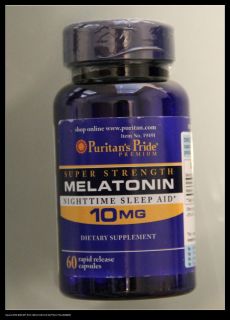Puritans Pride Melatonin 10 mg Natural Sleep Improve Sleep Quality 