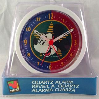 Mickey Mouse Quartz Alarm Clock New