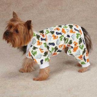   DOG PAJAMAS poodle mini dachshund pomeranian DOG PJS DINO clothes