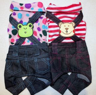 Dog Clothes Jumpsuit Overall Length 10   17