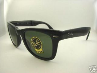 Authentic RAY BAN Folding Italy Wayfarer Sunglasses 4105   601 *NEW 