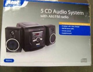 RCA RS22162 5 DISC CD AUDIO SYSTEM WITH AM/FM RADIO   READ