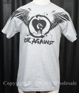 Authentic RISE AGAINST Paper Wings Logo T Shirt S M L XL NEW