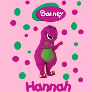 BARNEY THE PURPLE DINOSAUR PERSONALIZED T SHIRTS, MANY COLORS & SIZES 