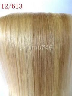   Ladys 2012/613 Remy 7pcs Clip In Asian Real Human Hair Extensions
