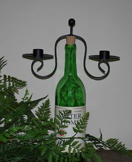 Double Candle Holder for Wine Bottle ★ Holds 2 candles