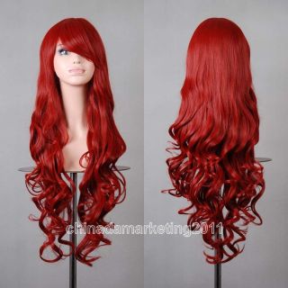 32 80cm Long Hair Heat Resistant Spiral Curly Cosplay Wig 8 Colors