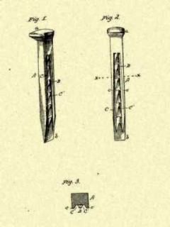 Improved Railroad Spike 1878 Patent Art Print_T084