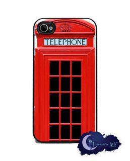 Red British Phone Booth   iPhone 4/4s Slim Case Cell Phone Cover 