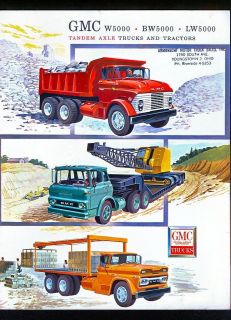 1961 GMC Trucks Tandem Axle Trucks Dealer Brochure