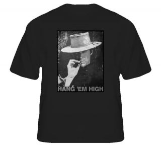 Hang em High Clint Eastwood spaghetti western cowboy movie t shirt