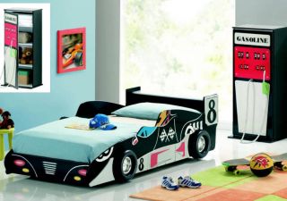 New!!! Childrens Black F1 Racing Car Bed Frame