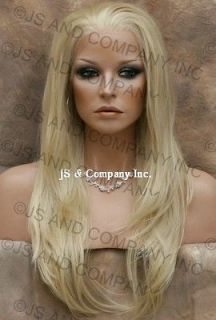  Safe Swiss Lace Front Straight Face Framing WIG A5 Pale Blonde 613