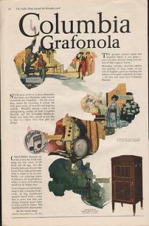 FP 1918 COLUMBIA GRAFONOLA RECORD PHONOGRAPH MUSIC ROMEO JULIET CARMEN 