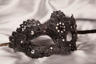 black lace mask in Costumes, Reenactment, Theater