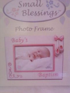 BABY GIRL BAPTISM PHOTO FRAME BY RUSS BERRIE GIFTS
