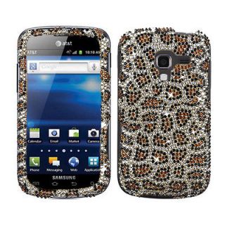 LEOPARD GOLD CHEETAH BLING CRYSTAL CASE COVER FOR SAMSUNG GALAXY 