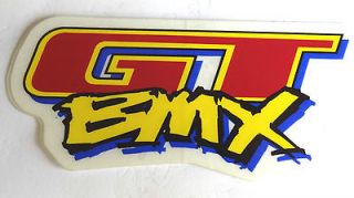 Vintage GT BMX Bike Sticker 4.25  x 1.75  Vinyl with Clear 