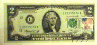 dollar bill stamped