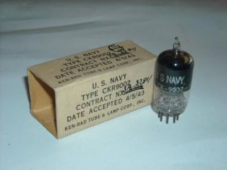 Vintage NOS Military Radio Vacuum Tube  Ken Rad CKR 9002