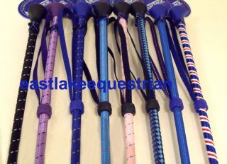 NEW* 24 (60cm) HORSE RIDING CROP / WHIP   8 Colour Designs to Choose 