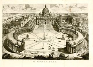   ,Roman Architecture, St. PETER BASILIC,ROME, ITALY ,D. Vrijdag,1798