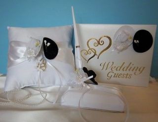   Cowboy Hats Guest Book, Pen Set and Ring Pillow   Wedding/Anniversary