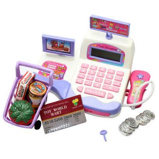   Kids Display and Scanning Function Cash Register Toy Supermarket Toy