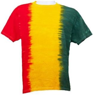 Adult Tie Dye T Shirt (Rasta Fade) size 2 X Large