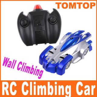 Mini Wall Climbing RC Racer Remote Control Floor Racing Car Toy Blue
