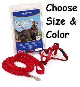 COME WITH ME KITTY ADJUSTABLE CAT HARNESS & LEASH NEW   Kitten