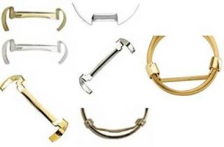 White & Yellow Gold Filled Metal Ring Guard Size Adjusters