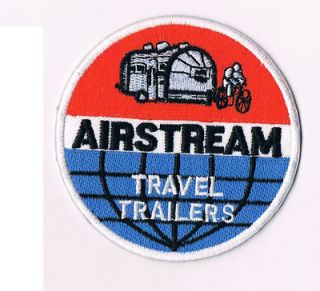 vintage Airstream Travel Trailers patch applique RV camping bicycle