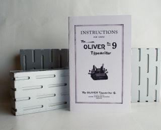 Oliver Typewriter no.9 Instruction Manual