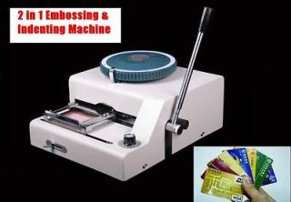   PVC ID Credit Card Embossing Inde​nting Embosser Indentor Machine
