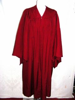 Vintage vestments burgundy red wool choir master robe Vanheems church 