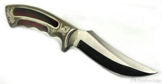   Custom Hardwood Bowie Quality Fixed Blade Hunting Knife New w/Sheath