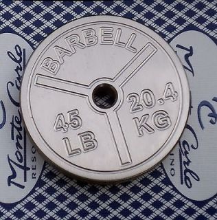   Steel, Poker Card Protector, Card Guard, Paper Weight, Round BarBell