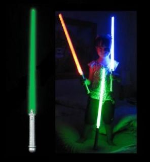 Lot 3 lightsaber light saber sword STAR WARS green/blue