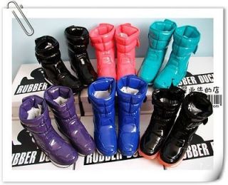 NEW Womens girls rubber duck Velcro shoes Winter Warm Lining Snow 