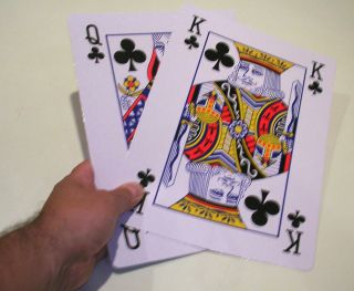 11 JUMBO GIANT PLAYING CARDS DECK Stage Magic Trick Big Extra 